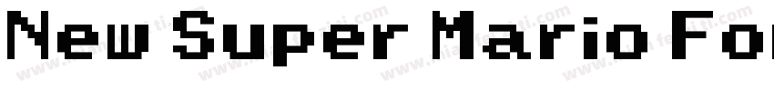 New Super Mario Font U Regular字体转换